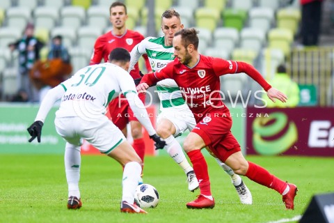  18.02.2018 GDANSK <br />PILKA NOZNA - EKSTRAKLASA SEZON 2017/2018<br />MECZ LECHIA GDANSK - PIAST GLIWICE<br />N/Z JOAO NUNES SASA ZIVEC PAWEL STOLARSKI<br /> 