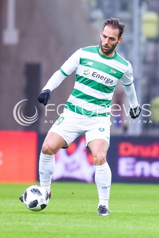  18.02.2018 GDANSK <br />PILKA NOZNA - EKSTRAKLASA SEZON 2017/2018<br />MECZ LECHIA GDANSK - PIAST GLIWICE<br />N/Z MARCO PAIXAO<br /> 