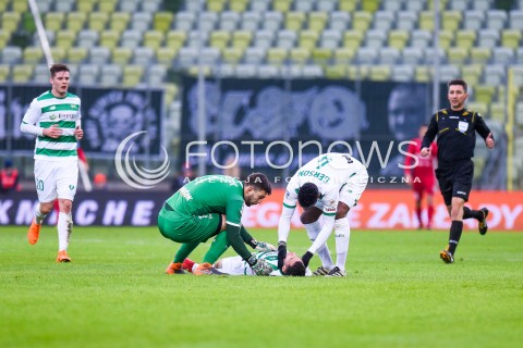  18.02.2018 GDANSK <br />PILKA NOZNA - EKSTRAKLASA SEZON 2017/2018<br />MECZ LECHIA GDANSK - PIAST GLIWICE<br />N/Z DUSAN KUCIAK JOAO NUNES<br /> 