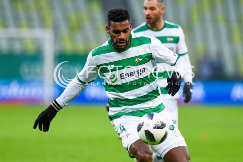  18.02.2018 GDANSK <br />PILKA NOZNA - EKSTRAKLASA SEZON 2017/2018<br />MECZ LECHIA GDANSK - PIAST GLIWICE<br />N/Z GERSON GUIMARAES<br /> 