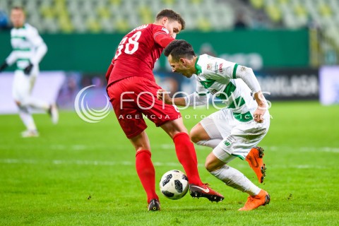  18.02.2018 GDANSK <br />PILKA NOZNA - EKSTRAKLASA SEZON 2017/2018<br />MECZ LECHIA GDANSK - PIAST GLIWICE<br />N/Z UROS KORUN RAFAL WOLSKI<br /> 