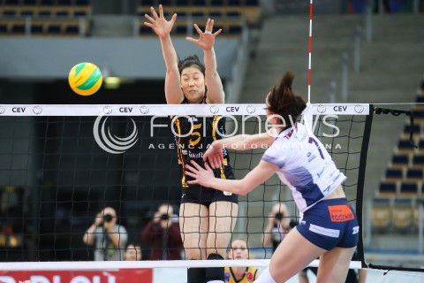  20.02.2018 LODZ SIATKOWKA PUCHAR CEV SEZON 2017/2018 <br />
GROT BUDOWLANI LODZ -  VAKIFBANK ISTANBUL<br />
N/Z TING ZHU<br />
 