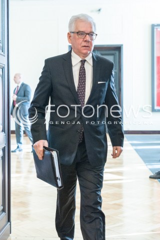  20.02.2018 WARSZAWA<br />POSIEDZENIE RADY MINISTROW<br />N/Z JACEK CZAPUTOWICZ<br /> 