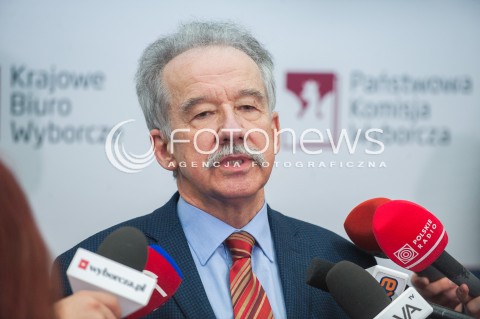  21.02.2018 WARSZAWA<br />BRIEFING PRZEWODNICZACEGO PANSTWOWEJ KOMISJI WYBORCZEJ <br />N/Z PRZEWODNICZACY PANSTWOWEJ KOMISJI WYBORCZEJ WOJCIECH HERMELINSKI<br /> 