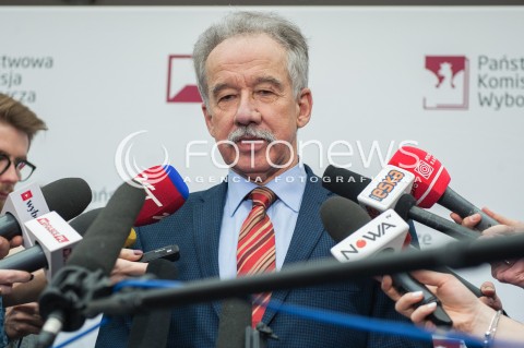  21.02.2018 WARSZAWA<br />BRIEFING PRZEWODNICZACEGO PANSTWOWEJ KOMISJI WYBORCZEJ <br />N/Z PRZEWODNICZACY PANSTWOWEJ KOMISJI WYBORCZEJ WOJCIECH HERMELINSKI<br /> 