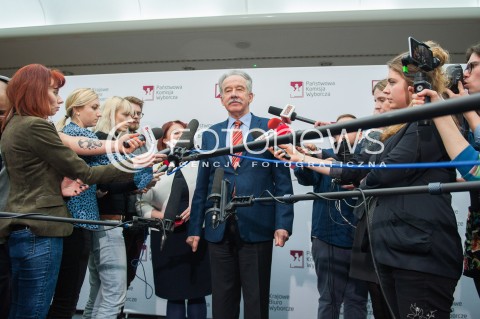  21.02.2018 WARSZAWA<br />BRIEFING PRZEWODNICZACEGO PANSTWOWEJ KOMISJI WYBORCZEJ <br />N/Z PRZEWODNICZACY PANSTWOWEJ KOMISJI WYBORCZEJ WOJCIECH HERMELINSKI<br /> 
