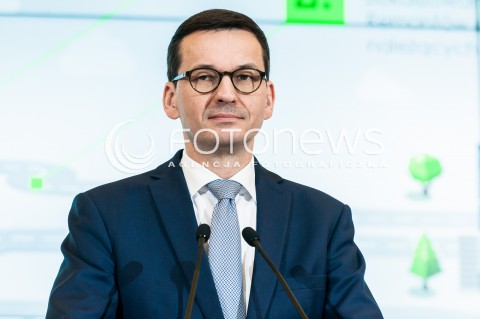 22.02.2018 WARSZAWA<br />KONFERENCJA PRASOWA PREMIERA MATEUSZA MORAWIECKIEGO NA TEMAT WALKI ZE SMOGIEM - PROGRAM RZADOWY SMOG STOP<br />N/Z PREMIER MATEUSZ MORAWIECKI<br /> 
