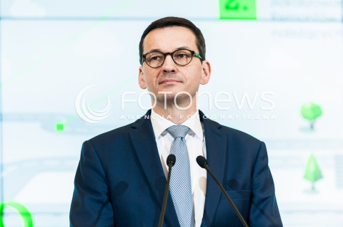  22.02.2018 WARSZAWA<br />KONFERENCJA PRASOWA PREMIERA MATEUSZA MORAWIECKIEGO NA TEMAT WALKI ZE SMOGIEM - PROGRAM RZADOWY SMOG STOP<br />N/Z PREMIER MATEUSZ MORAWIECKI<br /> 