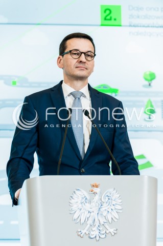  22.02.2018 WARSZAWA<br />KONFERENCJA PRASOWA PREMIERA MATEUSZA MORAWIECKIEGO NA TEMAT WALKI ZE SMOGIEM - PROGRAM RZADOWY SMOG STOP<br />N/Z PREMIER MATEUSZ MORAWIECKI<br /> 