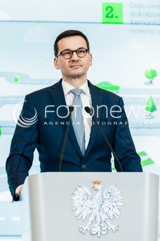  22.02.2018 WARSZAWA<br />KONFERENCJA PRASOWA PREMIERA MATEUSZA MORAWIECKIEGO NA TEMAT WALKI ZE SMOGIEM - PROGRAM RZADOWY SMOG STOP<br />N/Z PREMIER MATEUSZ MORAWIECKI<br /> 