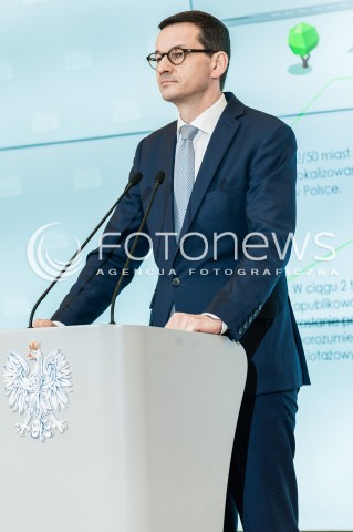 22.02.2018 WARSZAWA<br />KONFERENCJA PRASOWA PREMIERA MATEUSZA MORAWIECKIEGO NA TEMAT WALKI ZE SMOGIEM - PROGRAM RZADOWY SMOG STOP<br />N/Z PREMIER MATEUSZ MORAWIECKI<br /> 