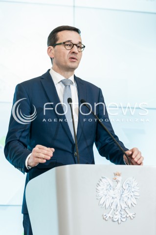  22.02.2018 WARSZAWA<br />KONFERENCJA PRASOWA PREMIERA MATEUSZA MORAWIECKIEGO NA TEMAT WALKI ZE SMOGIEM - PROGRAM RZADOWY SMOG STOP<br />N/Z PREMIER MATEUSZ MORAWIECKI<br /> 