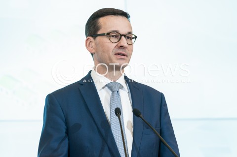  22.02.2018 WARSZAWA<br />KONFERENCJA PRASOWA PREMIERA MATEUSZA MORAWIECKIEGO NA TEMAT WALKI ZE SMOGIEM - PROGRAM RZADOWY SMOG STOP<br />N/Z PREMIER MATEUSZ MORAWIECKI<br /> 