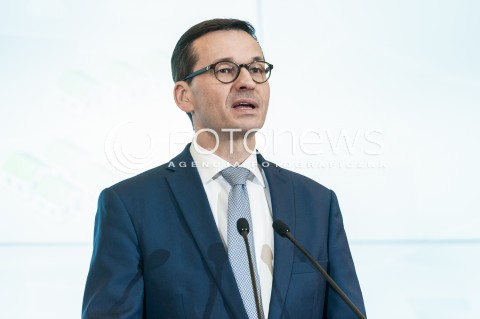  22.02.2018 WARSZAWA<br />KONFERENCJA PRASOWA PREMIERA MATEUSZA MORAWIECKIEGO NA TEMAT WALKI ZE SMOGIEM - PROGRAM RZADOWY SMOG STOP<br />N/Z PREMIER MATEUSZ MORAWIECKI<br /> 