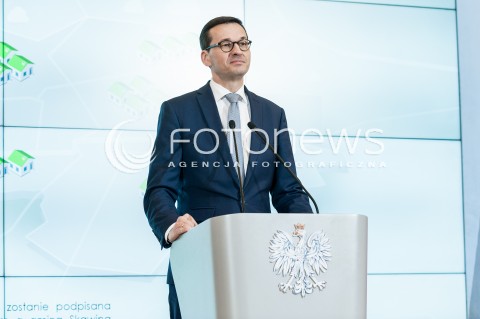  22.02.2018 WARSZAWA<br />KONFERENCJA PRASOWA PREMIERA MATEUSZA MORAWIECKIEGO NA TEMAT WALKI ZE SMOGIEM - PROGRAM RZADOWY SMOG STOP<br />N/Z PREMIER MATEUSZ MORAWIECKI<br /> 