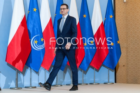 Konferencja premiera Mateusza Morawieckiego w Warszawie