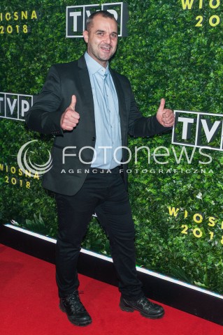  22.02.2018 WARSZAWA<br />PREZENTACJA RAMOWKI TVP WIOSNA 2018<br />N/Z PAWEL KOSLIK<br /> 