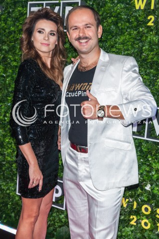  22.02.2018 WARSZAWA<br />PREZENTACJA RAMOWKI TVP WIOSNA 2018<br />N/Z SLAWOMIR ZAPALA MAGDALENA KAJROWICZ<br /> 