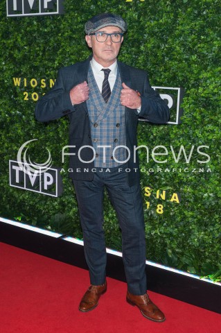  22.02.2018 WARSZAWA<br />PREZENTACJA RAMOWKI TVP WIOSNA 2018<br />N/Z ANDRZEJ KRZYWY<br /> 