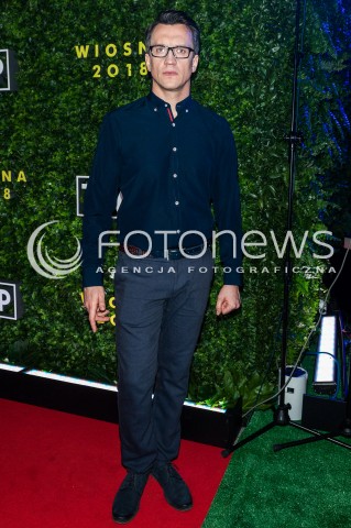  22.02.2018 WARSZAWA<br />PREZENTACJA RAMOWKI TVP WIOSNA 2018<br />N/Z MICHAL CZERNECKI<br /> 
