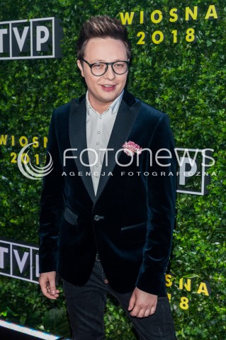  22.02.2018 WARSZAWA<br />PREZENTACJA RAMOWKI TVP WIOSNA 2018<br />N/Z MATEUSZ SZYMKOWIAK<br /> 