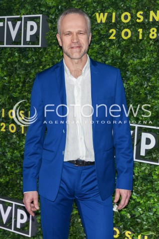  22.02.2018 WARSZAWA<br />PREZENTACJA RAMOWKI TVP WIOSNA 2018<br />N/Z RADOSLAW PAZURA<br /> 