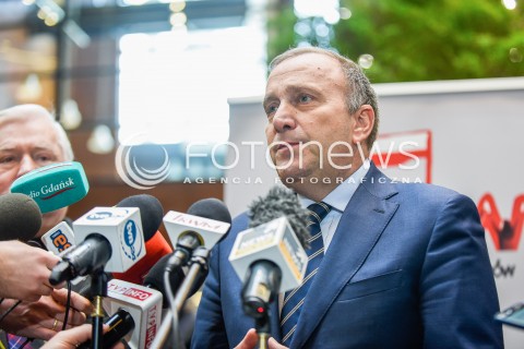  22.02.2018 GDANSK<br />KONFERENCJA PRASOWA Z UDZIALEM LECHA WALESY I GRZEGORZA SCHETYNY W EUROPEJSKIM CENTRUM SOLIDARNOSCI<br />N/Z GRZEGORZ SCHETYNA<br /> 