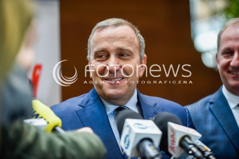  22.02.2018 GDANSK<br />KONFERENCJA PRASOWA Z UDZIALEM LECHA WALESY I GRZEGORZA SCHETYNY W EUROPEJSKIM CENTRUM SOLIDARNOSCI<br />N/Z GRZEGORZ SCHETYNA<br /> 