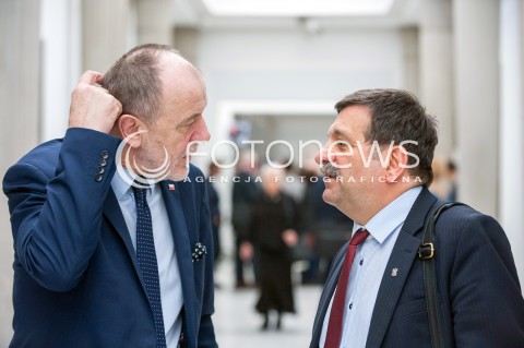  27.02.2018 WARSZAWA SEJM <br />POSIEDZENIE SEJMU<br />N/Z JAN MOSINSKI JANUSZ SNIADEK<br /> 