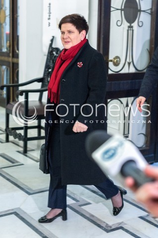  28.02.2018 WARSZAWA SEJM <br />POSIEDZENIE SEJMU<br />N/Z BEATA SZYDLO<br /> 