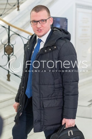  28.02.2018 WARSZAWA SEJM <br />POSIEDZENIE SEJMU<br />N/Z PAWEL SZEFERNAKER<br /> 