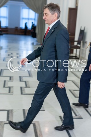  28.02.2018 WARSZAWA SEJM <br />POSIEDZENIE SEJMU<br />N/Z MAREK KUCHCINSKI<br /> 