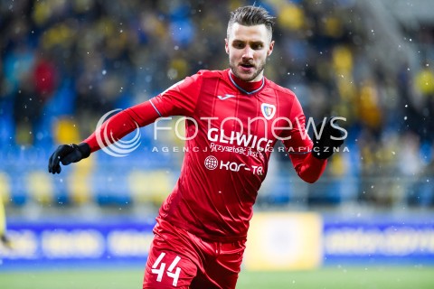  28.02.2018 GDYNIA<br />PILKA NOZNA - EKSTRAKLASA SEZON 2017/2018<br />MECZ ARKA GDYNIA - PIAST GLIWICE<br />N/Z MATEUSZ SZCZEPANIAK<br /> 