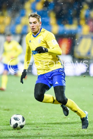  28.02.2018 GDYNIA<br />PILKA NOZNA - EKSTRAKLASA SEZON 2017/2018<br />MECZ ARKA GDYNIA - PIAST GLIWICE<br />N/Z FREDERIK HELSTRUP<br /> 