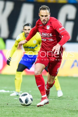  28.02.2018 GDYNIA<br />PILKA NOZNA - EKSTRAKLASA SEZON 2017/2018<br />MECZ ARKA GDYNIA - PIAST GLIWICE<br />N/Z THOMAS HATELEY<br /> 