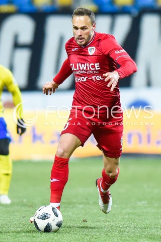 28.02.2018 GDYNIA<br />PILKA NOZNA - EKSTRAKLASA SEZON 2017/2018<br />MECZ ARKA GDYNIA - PIAST GLIWICE<br />N/Z THOMAS HATELEY<br /> 