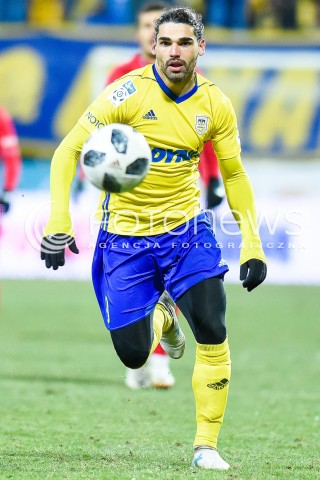  28.02.2018 GDYNIA<br />PILKA NOZNA - EKSTRAKLASA SEZON 2017/2018<br />MECZ ARKA GDYNIA - PIAST GLIWICE<br />N/Z RUBEN JURADO<br /> 