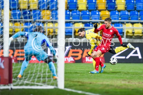  28.02.2018 GDYNIA<br />PILKA NOZNA - EKSTRAKLASA SEZON 2017/2018<br />MECZ ARKA GDYNIA - PIAST GLIWICE<br />N/Z RUBEN JURADO MARCIN PIETROWSKI<br /> 