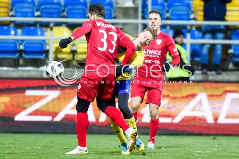  28.02.2018 GDYNIA<br />PILKA NOZNA - EKSTRAKLASA SEZON 2017/2018<br />MECZ ARKA GDYNIA - PIAST GLIWICE<br />N/Z TOMASZ JODLOWIEC TADEUSZ SOCHA MARCIN PIETROWSKI<br /> 