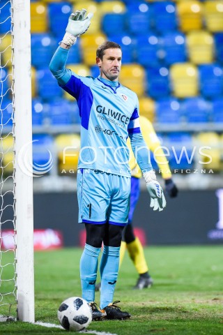  28.02.2018 GDYNIA<br />PILKA NOZNA - EKSTRAKLASA SEZON 2017/2018<br />MECZ ARKA GDYNIA - PIAST GLIWICE<br />N/Z JAKUB SZMATULA<br /> 