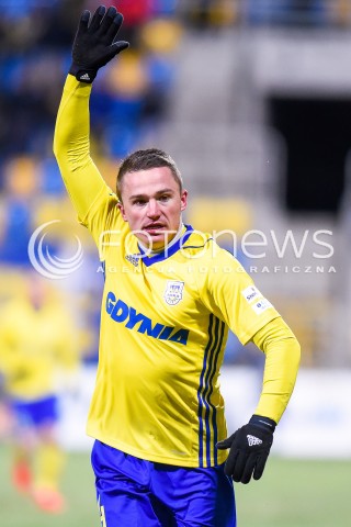  28.02.2018 GDYNIA<br />PILKA NOZNA - EKSTRAKLASA SEZON 2017/2018<br />MECZ ARKA GDYNIA - PIAST GLIWICE<br />N/Z MICHAL NALEPA<br /> 
