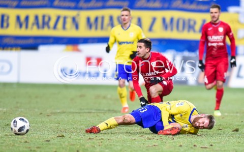  28.02.2018 GDYNIA<br />PILKA NOZNA - EKSTRAKLASA SEZON 2017/2018<br />MECZ ARKA GDYNIA - PIAST GLIWICE<br />N/Z MARTIN KONCZKOWSKI GRZEGORZ PIESIO<br /> 