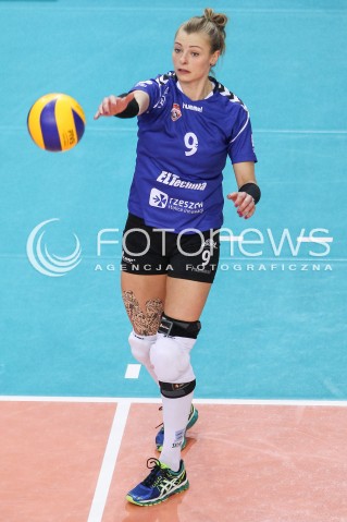  03.03.2018 RZESZOW <br />SIATKOWKA LIGA SIATKOWKI KOBIET LSK 2017/2018 WOMEN VOLLEYBALL POLAND POLISH LEAGUE <br />MECZ DEVELOPRES SKYRES RZESZOW - MKS DABROWA GORNICZA <br />N/Z AGATA SAWICKA SYLWETKA <br /> 