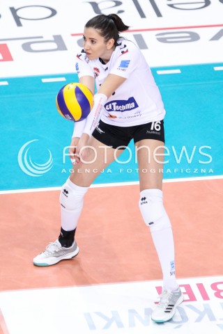  03.03.2018 RZESZOW <br />SIATKOWKA LIGA SIATKOWKI KOBIET LSK 2017/2018 WOMEN VOLLEYBALL POLAND POLISH LEAGUE <br />MECZ DEVELOPRES SKYRES RZESZOW - MKS DABROWA GORNICZA <br />N/Z KLAUDIA KACZOROWSKA SYLWETKA <br /> 