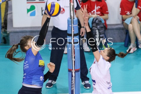  03.03.2018 RZESZOW <br />SIATKOWKA LIGA SIATKOWKI KOBIET LSK 2017/2018 WOMEN VOLLEYBALL POLAND POLISH LEAGUE <br />MECZ DEVELOPRES SKYRES RZESZOW - MKS DABROWA GORNICZA <br />N/Z ALEKSANDRA LIPSKA ANNA KACZMAR <br /> 