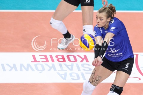  03.03.2018 RZESZOW <br />SIATKOWKA LIGA SIATKOWKI KOBIET LSK 2017/2018 WOMEN VOLLEYBALL POLAND POLISH LEAGUE <br />MECZ DEVELOPRES SKYRES RZESZOW - MKS DABROWA GORNICZA <br />N/Z AGATA SAWICKA <br /> 