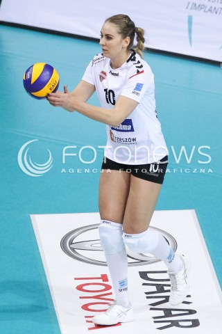  03.03.2018 RZESZOW <br />SIATKOWKA LIGA SIATKOWKI KOBIET LSK 2017/2018 WOMEN VOLLEYBALL POLAND POLISH LEAGUE <br />MECZ DEVELOPRES SKYRES RZESZOW - MKS DABROWA GORNICZA <br />N/Z ADELA HELIC SYLWETKA <br /> 