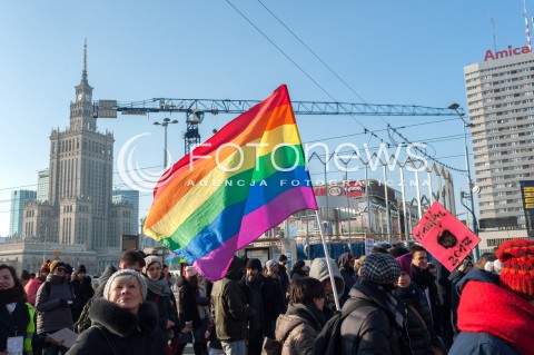  04.03.2018 WARSZAWA <br />XIX WARSZAWSKA MANIFA - ABORCJA NIE POLICJA <br />N/Z UCZESTNICY WYDARZENIA<br /> 