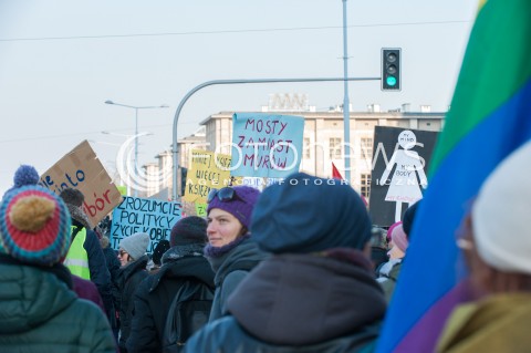  04.03.2018 WARSZAWA <br />XIX WARSZAWSKA MANIFA - ABORCJA NIE POLICJA <br />N/Z UCZESTNICY WYDARZENIA<br /> 