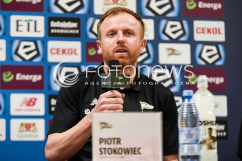  05.03.2018 GDANSK<br />PILKA NOZNA - EKSTRAKLASA SEZON 2017/2018<br />KONFERENCJA PRASOWA NOWEGO TRENERA LECHII GDANSK PIOTRA STOKOWCA<br />N/Z PIOTR STOKOWIEC<br /> 